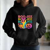 BOO-JEE Halloween Sweatshirt – Cute & Colorful Ghost Graphic - Carter Lifestyle Solutions