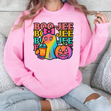 BOO-JEE Halloween Sweatshirt – Cute & Colorful Ghost Graphic - Carter Lifestyle Solutions