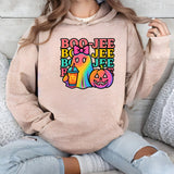 BOO-JEE Halloween Sweatshirt – Cute & Colorful Ghost Graphic - Carter Lifestyle Solutions